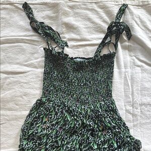 Hill House Green Smocked Maxi Sundress